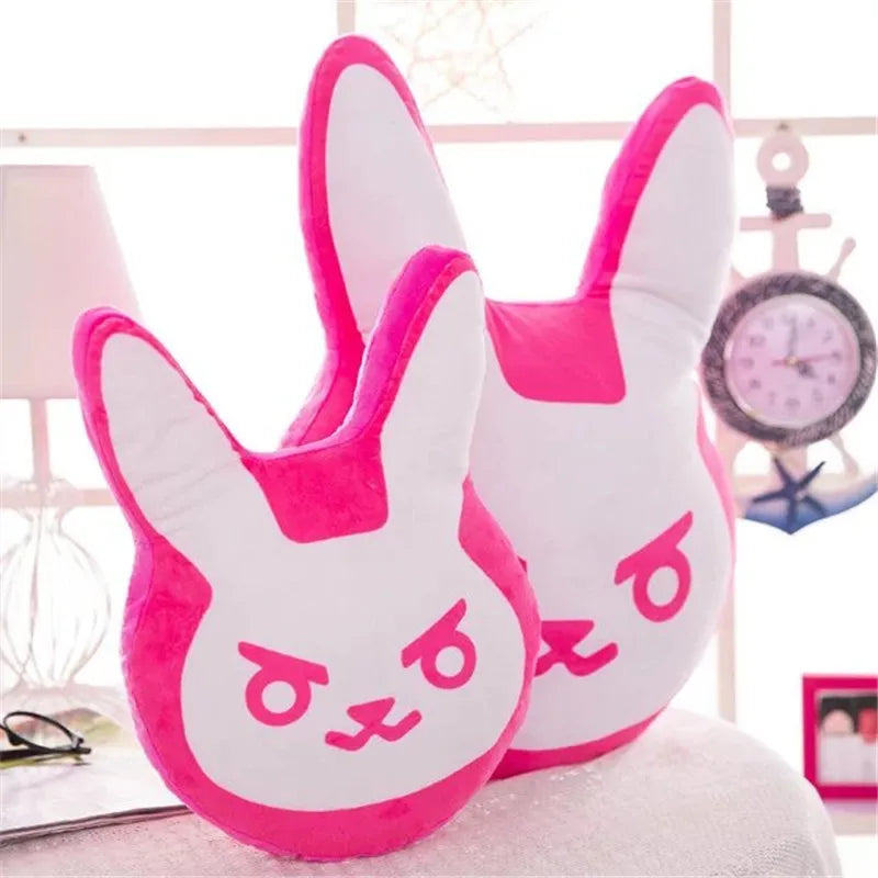 1pc 35cm/55cm Overwatches Game Plush Pillows Pioneer Dva Rabbit Plush Pillow Cushion Toys Soft Stuffed Animals Cosplay Kids Toys