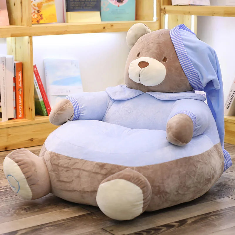 1pc 45cm*45cm*55cm Cute Teddy Bear Sofa Chair Plush Toys Plush Sleeping Comfort Pillow Cushion Stuffed Toy Baby Seat Kids Gifts