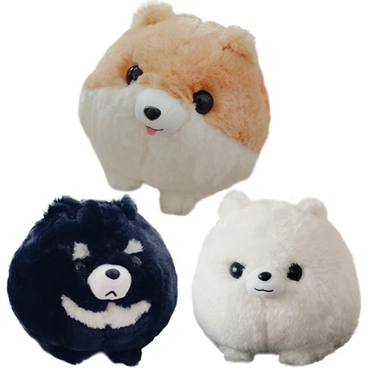 1pc 30cm Super Cute Fluffy Pomeranian Dog Plush Doll Stuffed Soft Dog Animal Toy Kawaii Christmas Gift for Girls Kids Children