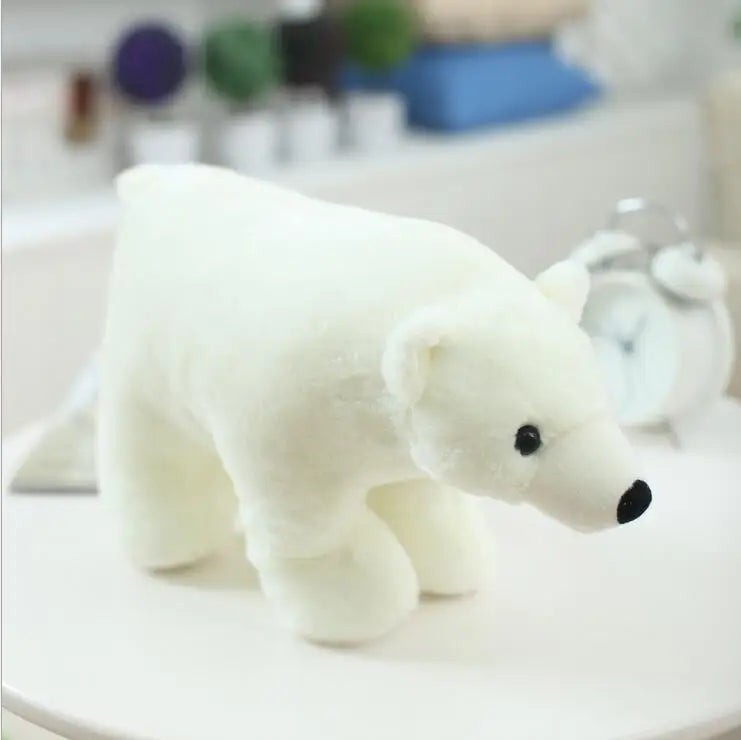 1pc 20cm/25cm/35cm/45cm New White Polar Bear Stuffed Soft Plush Toy Doll Free Shipping