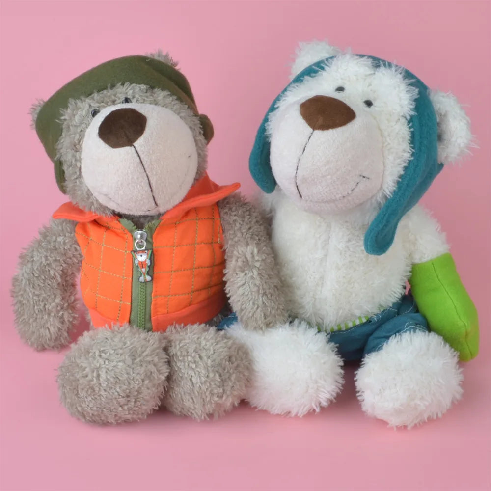 25-50cm Skiing Bear Stuffed Plush Toy