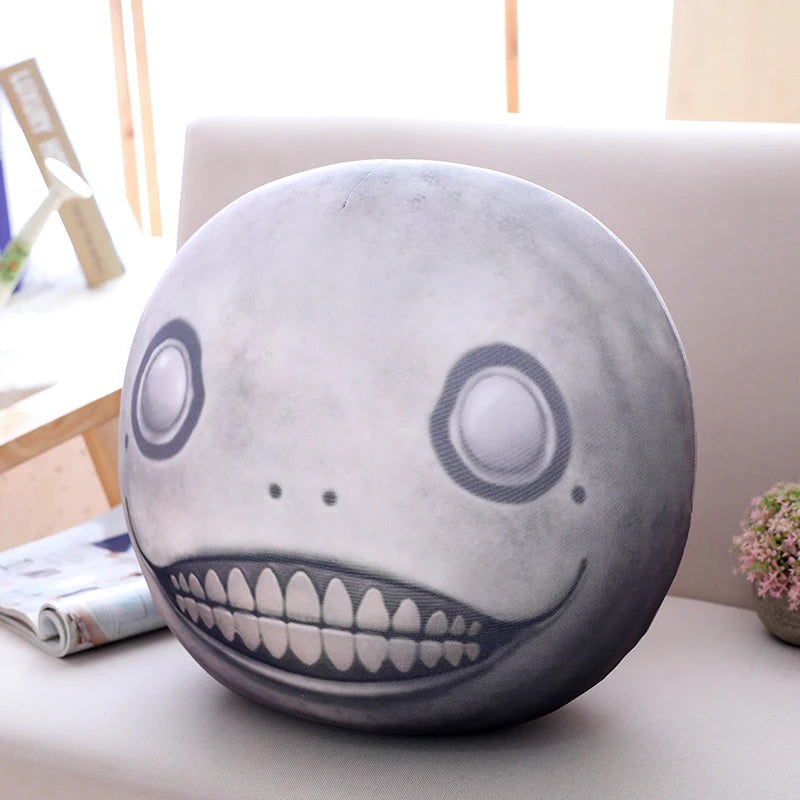 20cm Funny EMIL Plush Pillow Toy Stuffed Soft Doll Full Head Nier:Automata Simulation Plush Toy Creative Gift for Friends