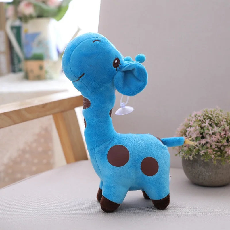 18cm/25cm Cute Giraffe Plush Toy Pendant Soft Deer Stuffed Cartoon Animals Doll Baby Kids Toys Christmas Birthday Colorful Gifts