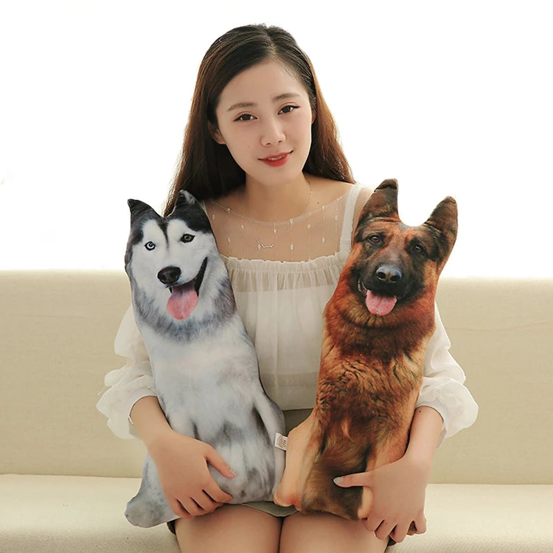 50cm Cute Simulation Dog Plush Pillow Toy