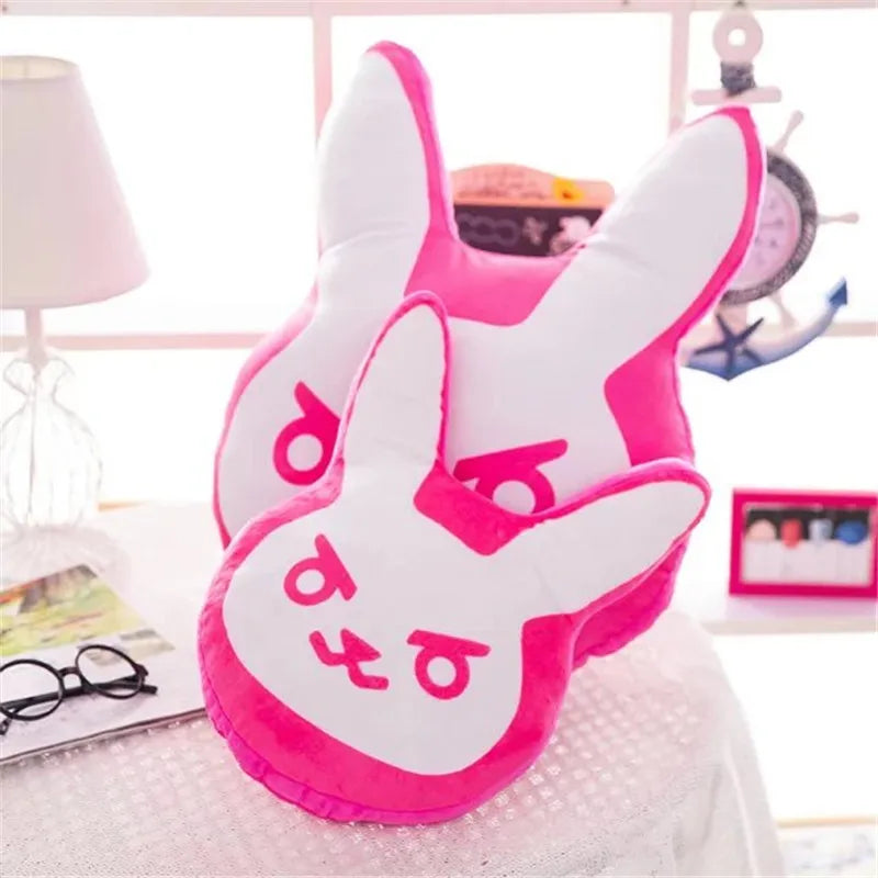 1pc 35cm/55cm Overwatches Game Plush Pillows Pioneer Dva Rabbit Plush Pillow Cushion Toys Soft Stuffed Animals Cosplay Kids Toys