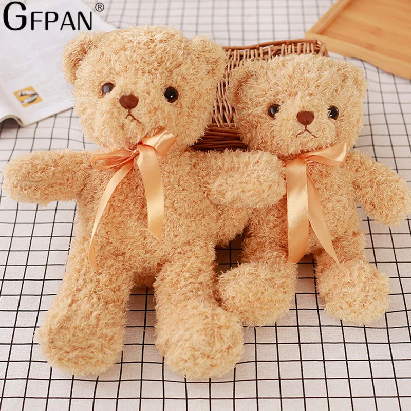 30cm Lovely Simulation Bear Stuffed Toy Super Brown Bear Cute Plush Toys Dolls Birthday Gift For Kids Baby Children