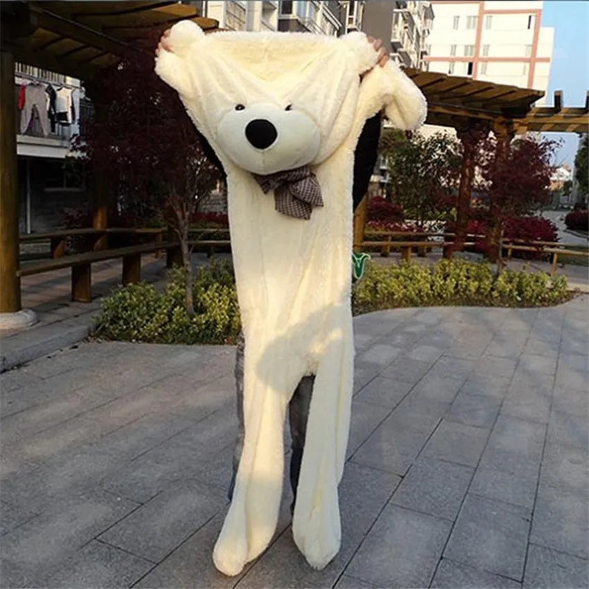 NEW 80/200cm Giant Size Classic  Bear Plush Skin High Quality Low Price Bear Coat Birthday Gift Valentine Gift For Girls