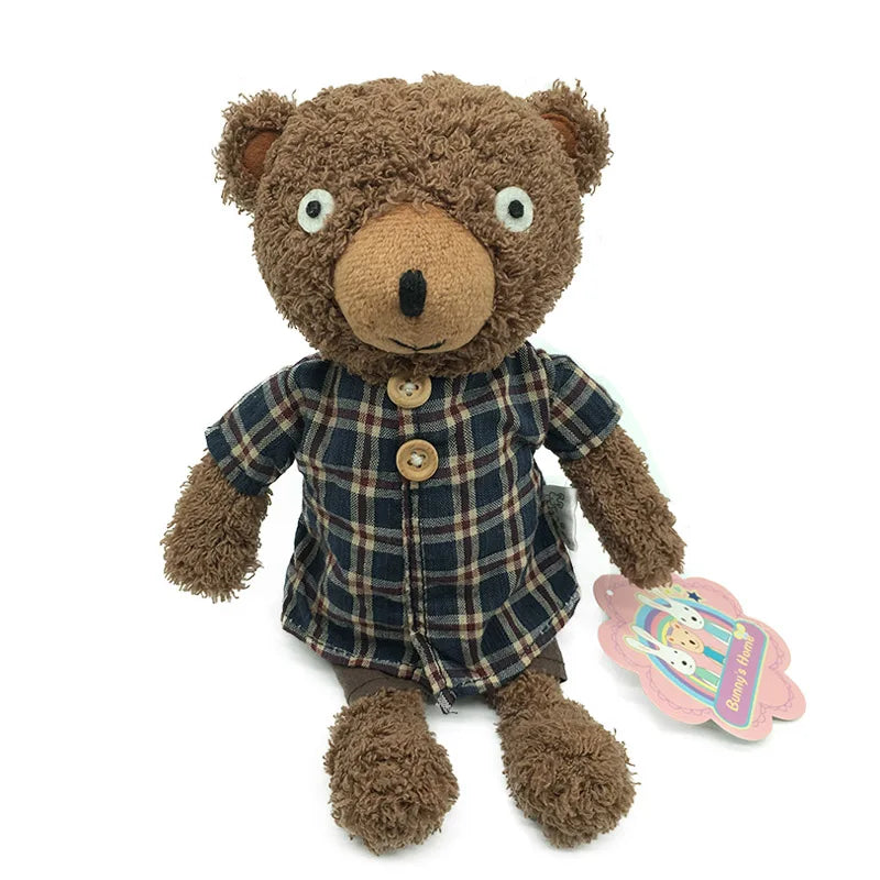 Cute Teddy Bear Plush Dolls Soft Stuffed Wearing Clothes Bears Sleeping Appease Bear Toys Gifts for Girls