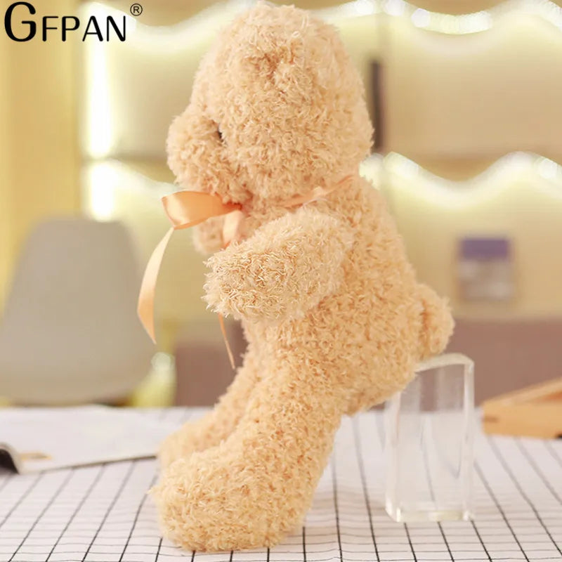 30cm Lovely Simulation Bear Stuffed Toy Super Brown Bear Cute Plush Toys Dolls Birthday Gift For Kids Baby Children