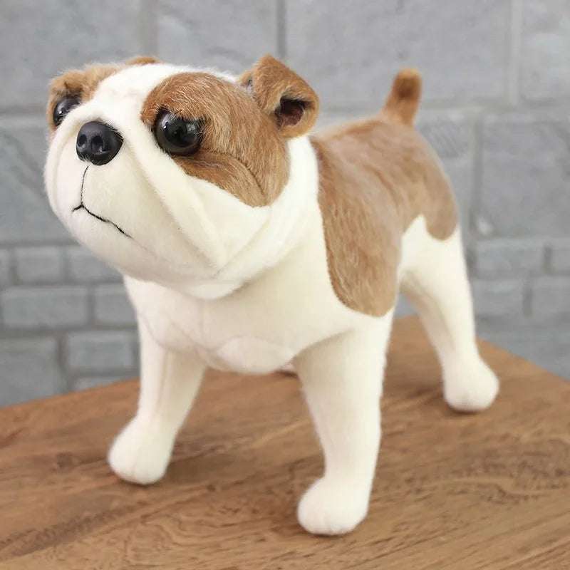 High Quality Simulation Dog Plush Toy Chihuahua Bulldog Shar Pei Pet Dog Kids Baby Birthday Present Soft Stuffed Plush Toy