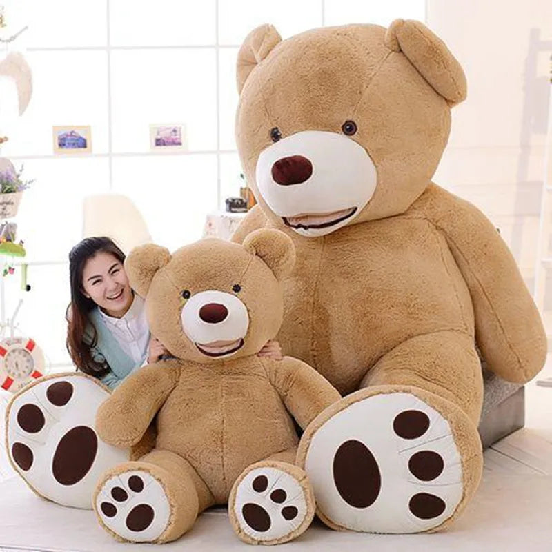 Selling Toy Big Size 160cm American Giant Bear Skin  kawaii Bear Coat Good Quality Factary Price Soft Toys For Girls