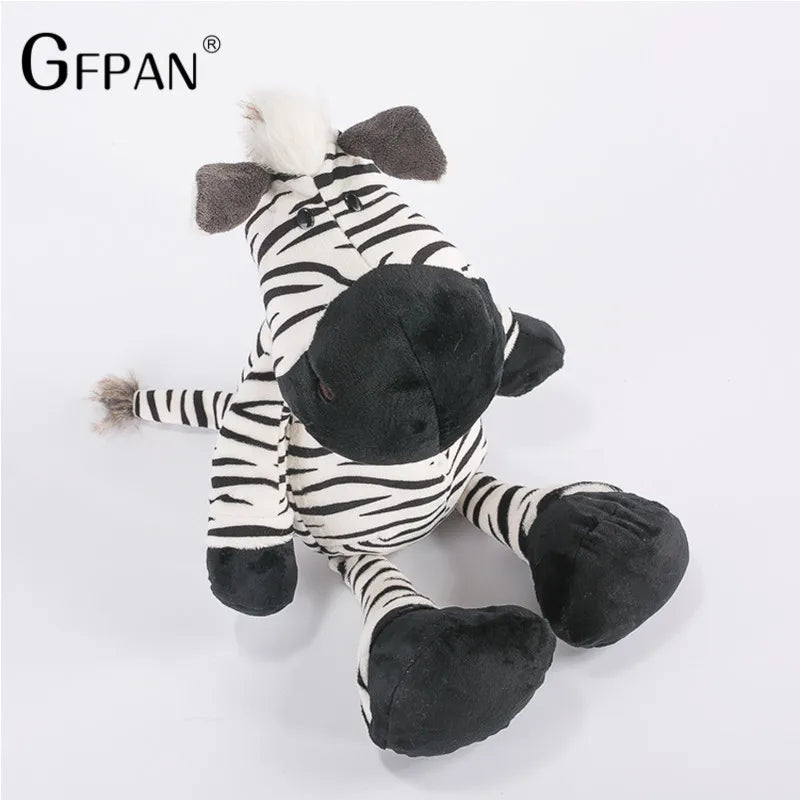 1pcs 25cm Super Quality Cute Zebra Stuffed Doll Fierce Jungle Brothers Plush Toys Kawaii Dolls For Chidren Birthday Presents