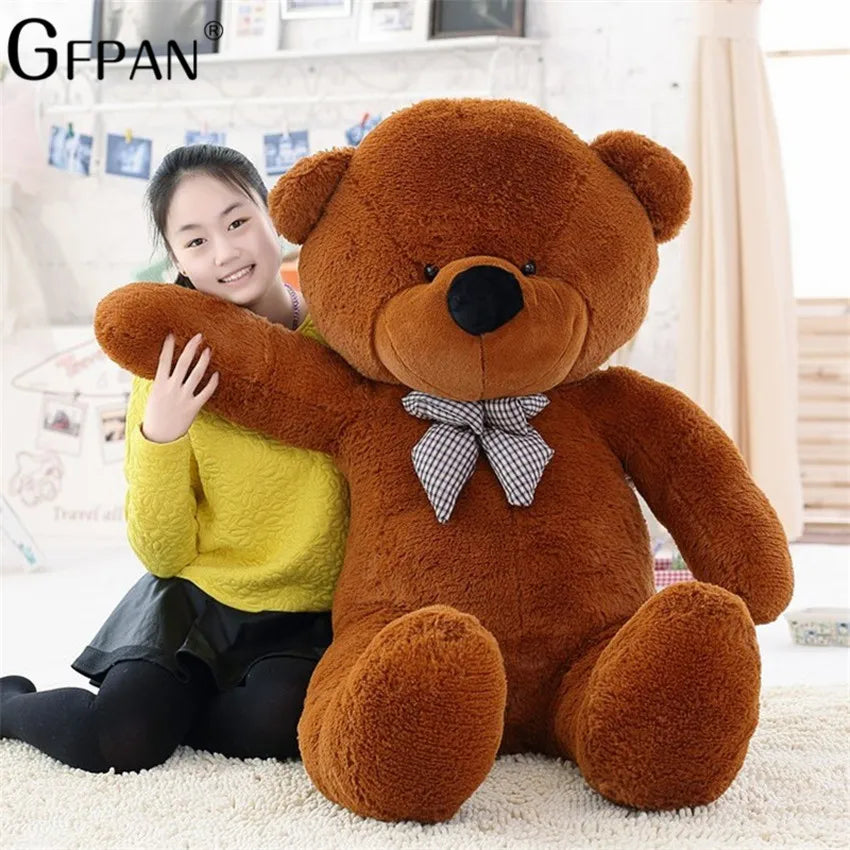 NEW 80/200cm Giant Size Classic  Bear Plush Skin High Quality Low Price Bear Coat Birthday Gift Valentine Gift For Girls