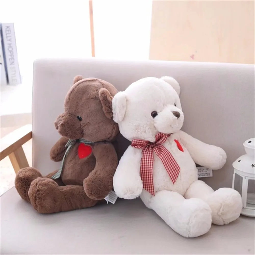 35-50cm Cartoon  Bear Plush With Heart Soft Stuffed Animal Toys For Children Kids Girls Birthday Gift Baby Brinquedos