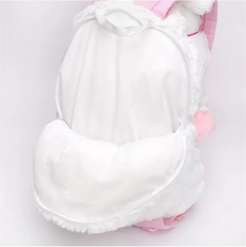 45cm And 60cm Fluffy Unicorn Plush Backpack