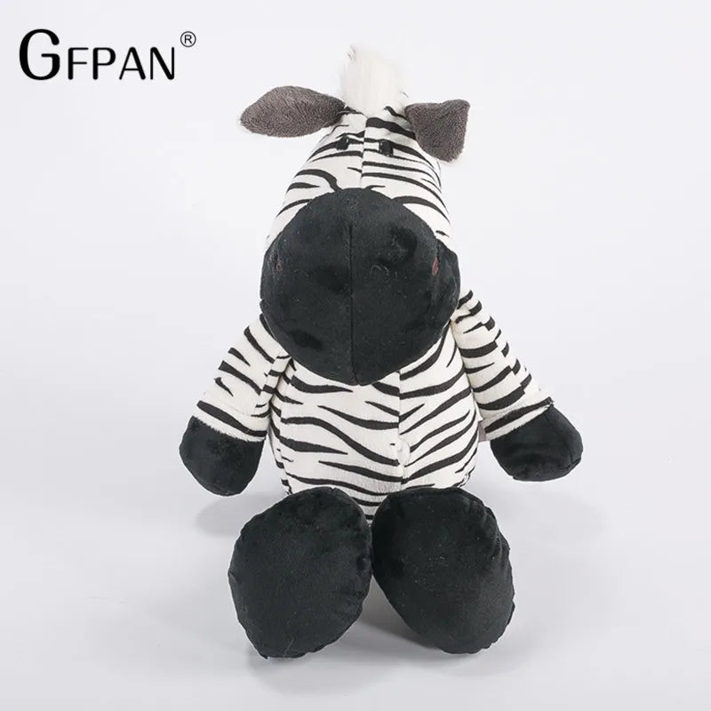 1pcs 25cm Super Quality Cute Zebra Stuffed Doll Fierce Jungle Brothers Plush Toys Kawaii Dolls For Chidren Birthday Presents