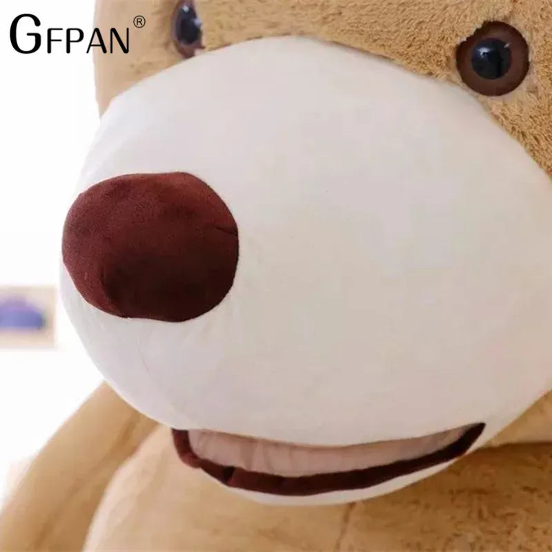 High Quality Big Size 130cm American Giant Bear Skin kawaii Bear Coat Hot Sale Factary Price Soft Toys For Children