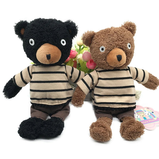 Cute Teddy Bear Plush Dolls Soft Stuffed Wearing Clothes Bears Sleeping Appease Bear Toys Gifts for Girls