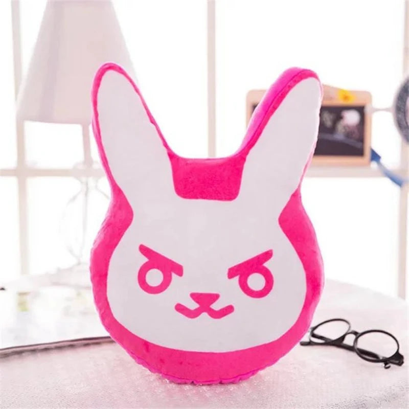 1pc 35cm/55cm Overwatches Game Plush Pillows Pioneer Dva Rabbit Plush Pillow Cushion Toys Soft Stuffed Animals Cosplay Kids Toys