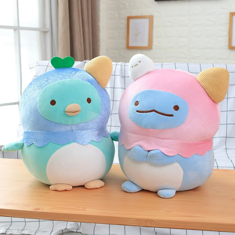 45cm Japanese Animation Sumikko Gurashi Plush Toy Corner Bio Pillow Blanket Soft Cartoon Animal Doll Kid Birthday Valentine Gift