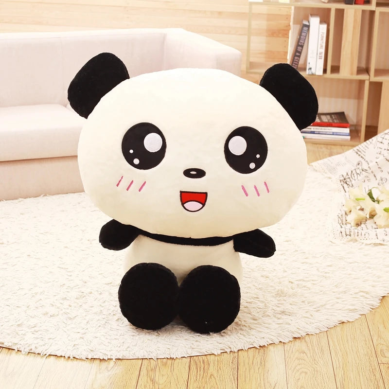 Super Kawaii Big Head Panda Plush Toy Stuffed Lovely Cartoon Bear Gift for Friends Soft Animal Pillow Christmas Gift