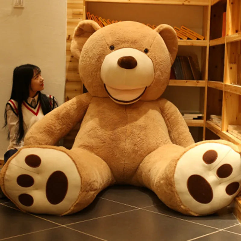 Huge Size 160cm/200cm American Giant Bear Skin  Bear Coat Good Quality Cheap Price Soft Plush Toys For Kids Baby Brinquedos