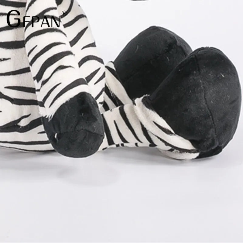 1pcs 25cm Super Quality Cute Zebra Stuffed Doll Fierce Jungle Brothers Plush Toys Kawaii Dolls For Chidren Birthday Presents