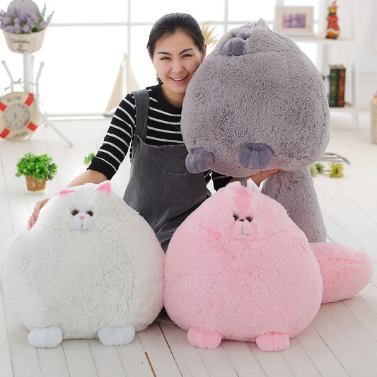 30cm/50cm Fat Fluffy Cats  Plush Toy Super Soft Persian Cat Kids Toys Cute Stuffed Animal Peluches Dolls Gift for Girlfriend