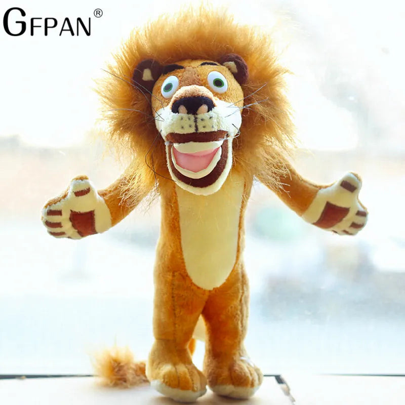 New 20-35cm 6 Styles Madagascar Plush Toy Stuffed Soft Animal Dolls Giraffe Hippo Lion Penguin Zebra Lemurs Figure Gift For Kids