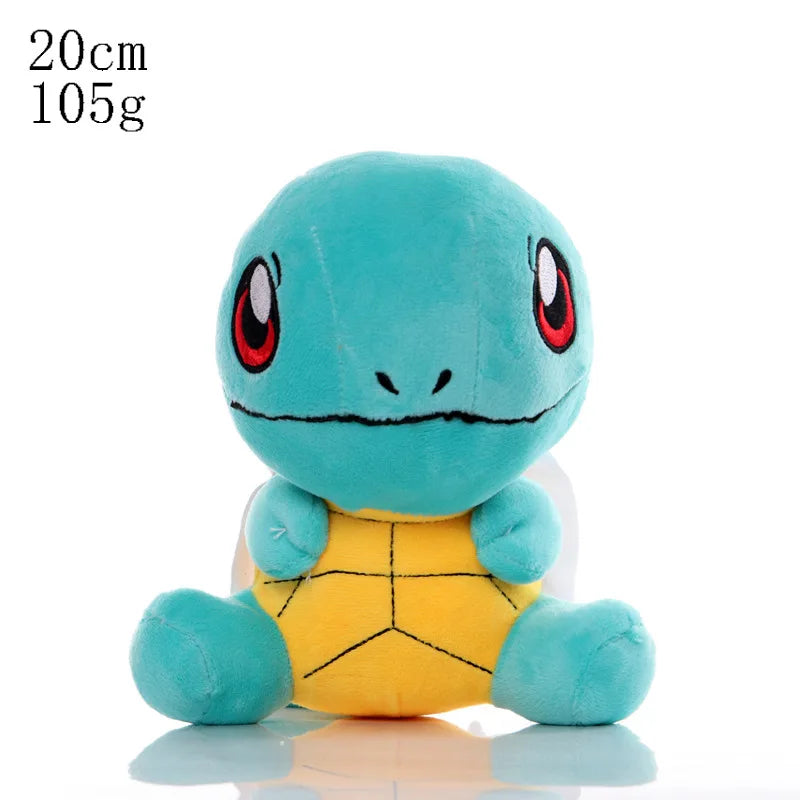 TAKARA TOMY  Anime Pokemoned Eve Pikachsus Piplup Charizard Wartortle Squirrel   Kawaii Plush Toys Dolls Gift For Children