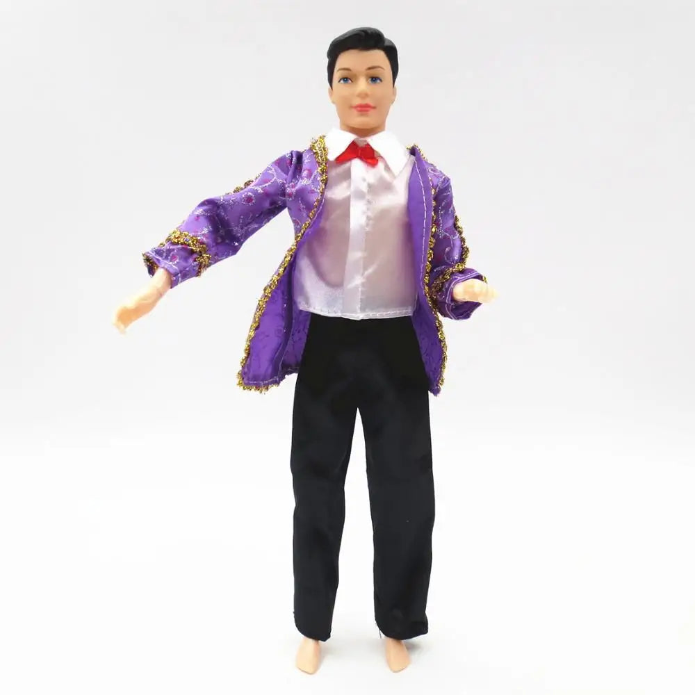 1 Set ken Doll Clothes Royal Dress Man Male Doll Boyfriend Ken Clothes  Doll Accessories Daily Wear Casual Suit For 30cm Doll