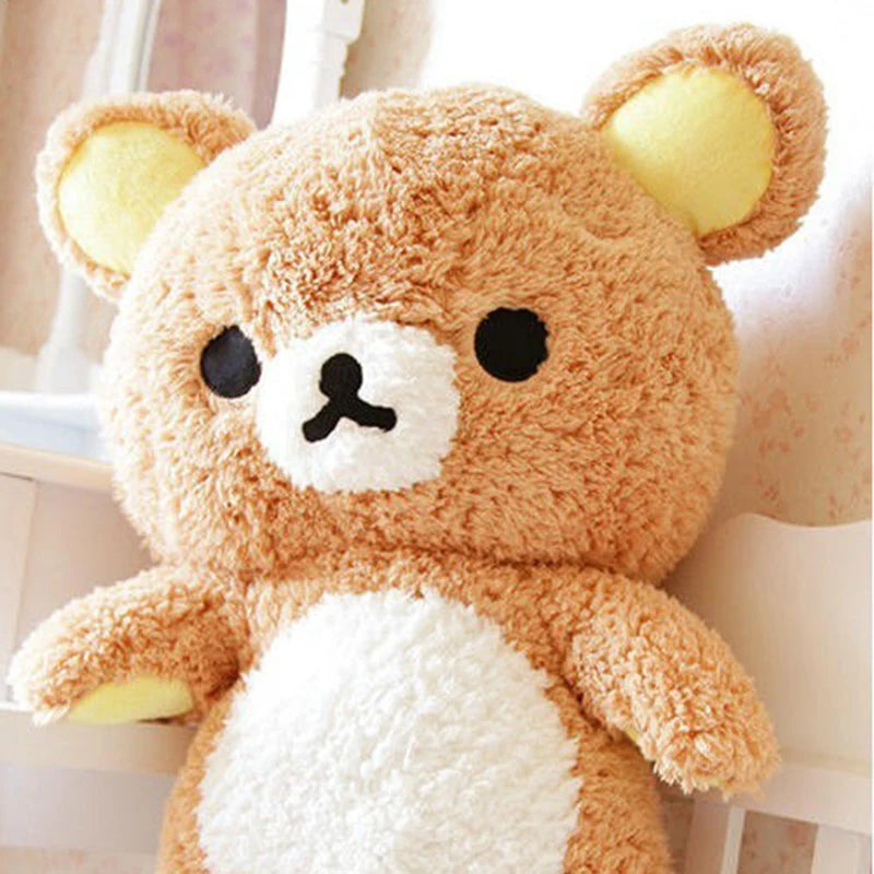 Rilakkuma Plush Doll Teddy Bear Stuffed Animal Plushies Kawaii Room Decor Cushion Toys Hobbies Cartoon Pillow Children Gift