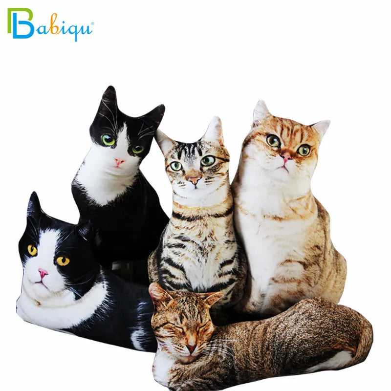 1pc 50cm Simulation Plush Cat Sleeping Pillows Soft Stuffed Animals Cushion Sofa Decor Cartoon Plush Toys for Children Kids Gift