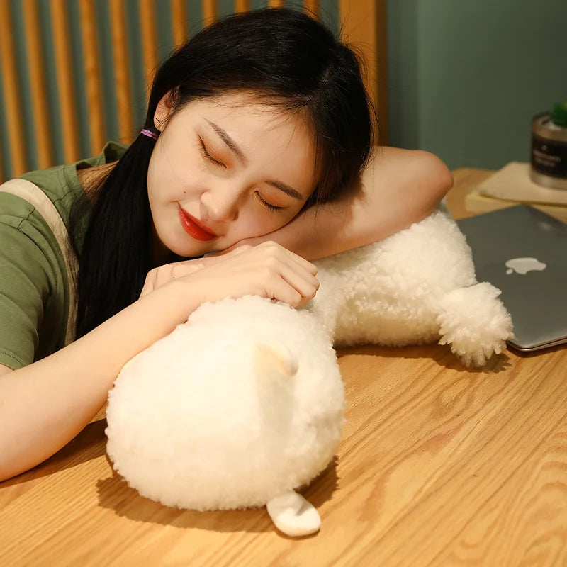 1pc 33/43/53CM Kawaii Alpaca Plush Toy Soft Stuffed Cartoon Animal Doll Sofa Room Sleeping Pillow For Children Girls Gifts