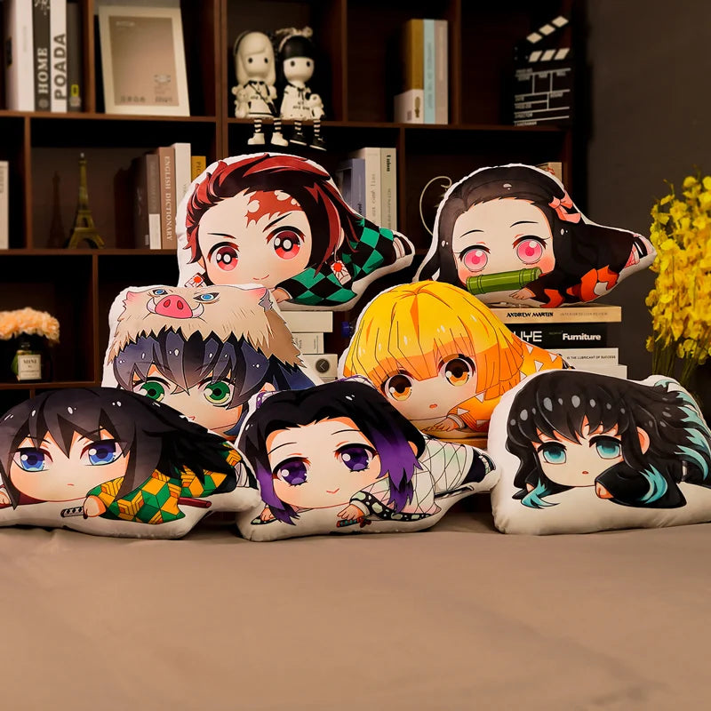 45cm Soft Plush Pillow Doll Tanjirou Kamado Nezuko Kimetsu No Yaiba Kamado Agatsuma Zenitsu Rengoku Kyoujurou Demon Slayer