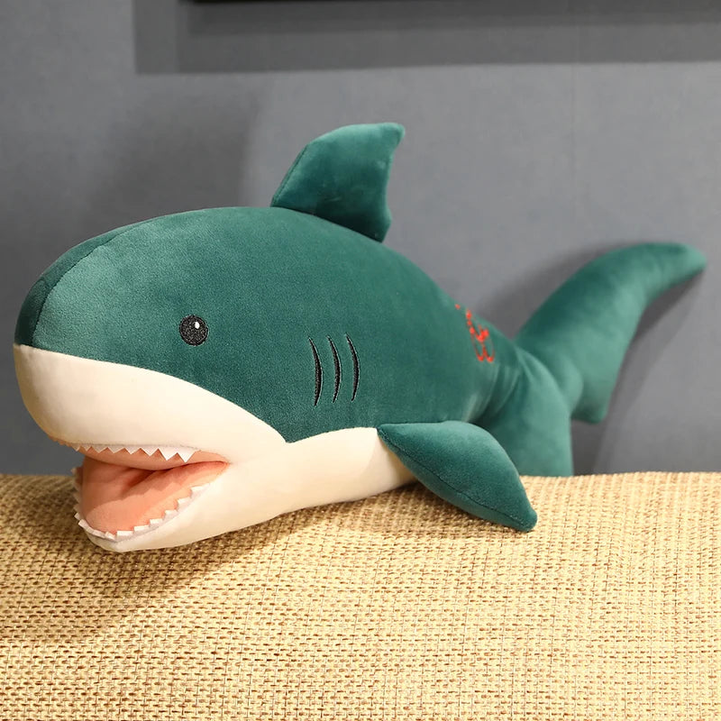 1pc 50cm Kawaii Shark with Hand Warmer Plush Toys Stuffed Soft Animal Shark Dolls for Children Boys Birthday Appease Gifts