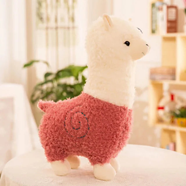 25cm New Alpaca Plush Toy 6 Colors Cute Animal Doll Soft Cotton stuffed doll Home office decor Kids girl Birthday Christmas Gift