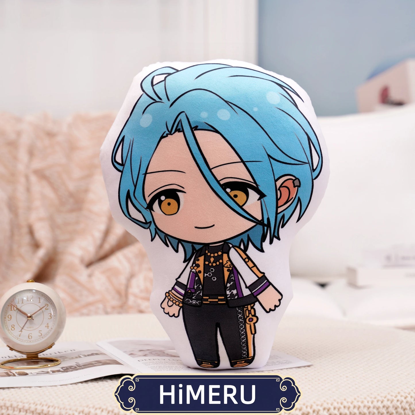 45cm Ensemble Stars Cartoons Anime Plush Toy Eichi Sakuma Rei Throw Pillow Cosplay Sofa Cushion Double-sided Printing Girl Fans