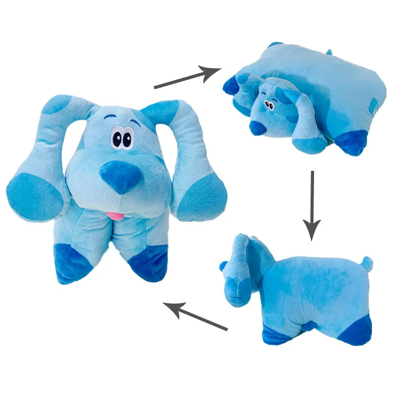 45x35cm Blue's Clues & You! Plush Pillow Cute Blue Dog Plush Stuffed Cushion Blues Clues You Beanbag Soft Plush Doll for Kids