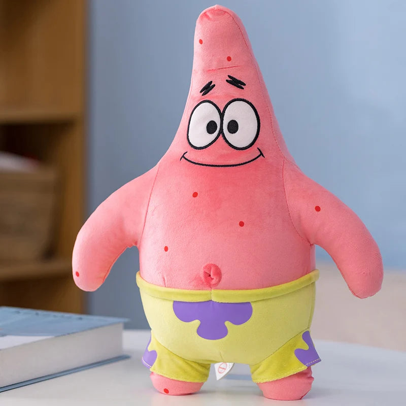 Marine Life Plush Doll Lovely Patrick Star Stuffed Toy Kawaii Decora Keychain Backpack Pendant Gift For Kids Birthday Present