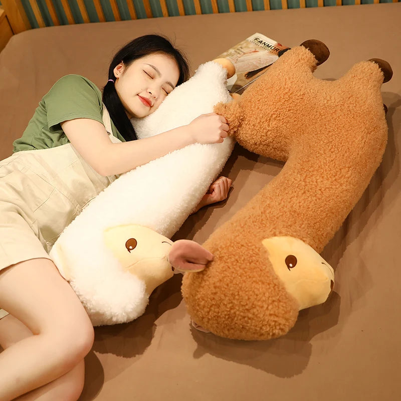 1pc 33/43/53CM Kawaii Alpaca Plush Toy Soft Stuffed Cartoon Animal Doll Sofa Room Sleeping Pillow For Children Girls Gifts