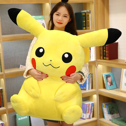 Large Size Pikachu Plush Toy Stuffed Doll Anime Pokemoned Pillow Appease Baby Birthday Present Christmas Gift For Kids