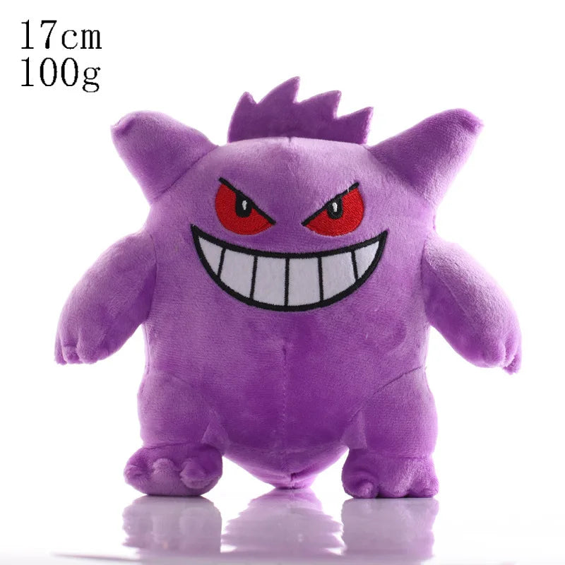 Pokemon Kawaii Gengar Stuffed Toys Cartoon&Cute Plush Dolls Throw Pillow Birthday Gift For Kids Friends Boys Home Decoration