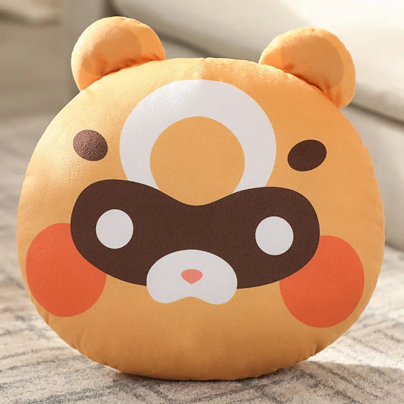 Genshin Impact Pillow Xiangling Guoba Raccoon Plush Toy Moonlight Merriment Festival Raccoon Pillow Plushie Anime Gifts For Fans