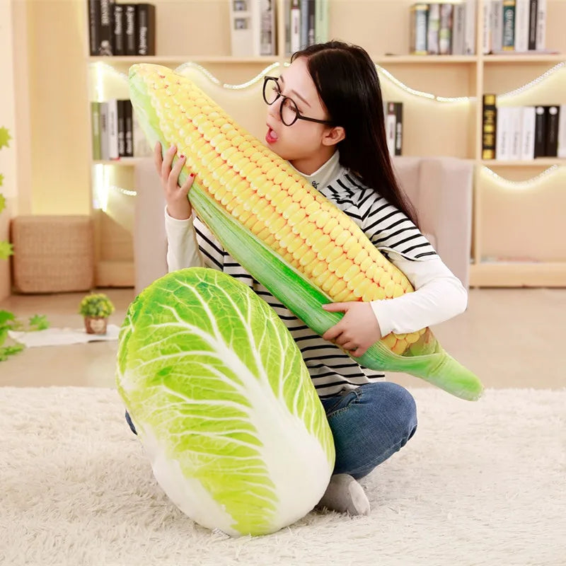 Babiqu Simulation Vegetables Shape Plush Toys Stuffed Pillow Cushion Plush toys Nap Pillow Broccoli for Kid's Christmas gifts