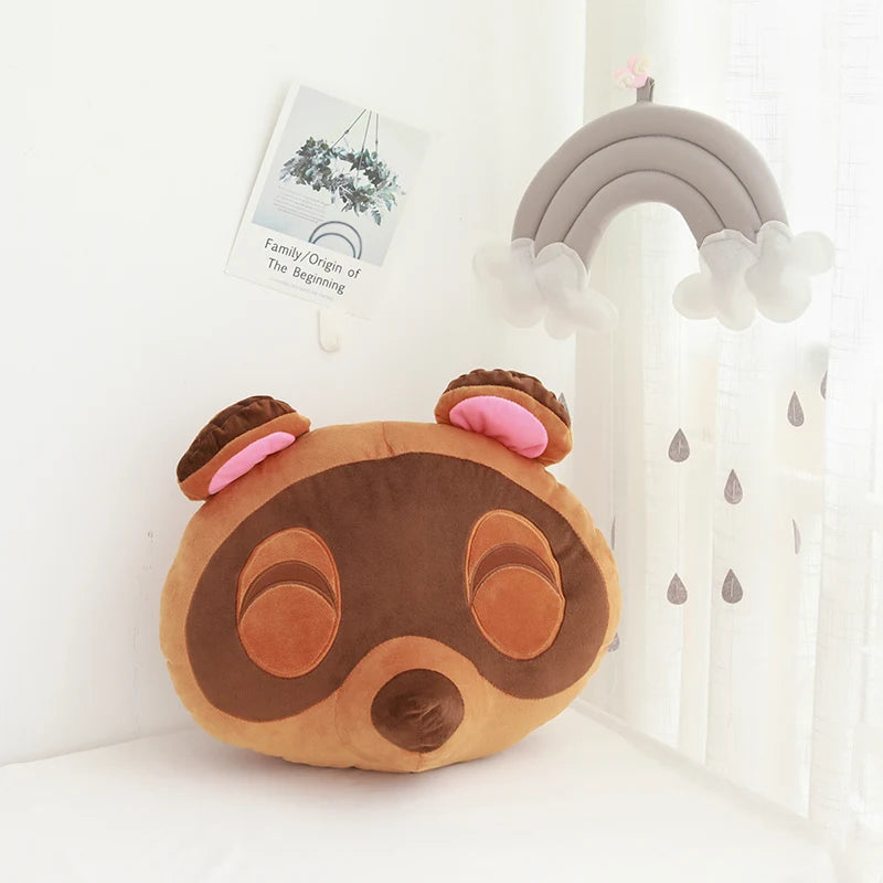 Animal Crossing Surrounding plush toy Friends Association Tanuki Stuffed Cushion Beanie Peluche Kawaii Room Deocr Children Gifts