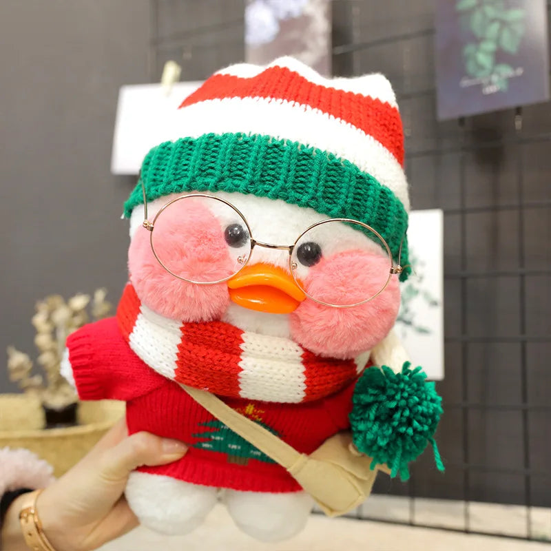 Outfits for 30cm LaLafanfan Cafe Duck Penguin Plush Toys Cartoon Stuffed Dolls Accessories Clothing Hair Band Sweater Kids Gift