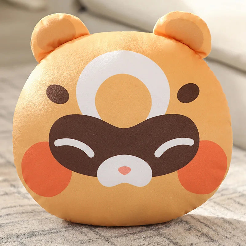 Genshin Impact Pillow Xiangling Guoba Raccoon Plush Toy Moonlight Merriment Festival Raccoon Pillow Plushie Anime Gifts For Fans