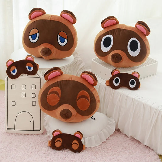 Animal Crossing Surrounding plush toy Friends Association Tanuki Stuffed Cushion Beanie Peluche Kawaii Room Deocr Children Gifts