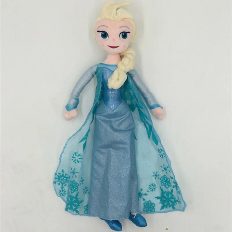 40CM-50CM Frozen Elsa Anna Princess Stuffed Plush Dolls Olaf Snow man Snowman Deer Ice Toys For Girls Kids Baby Christmas Gifts